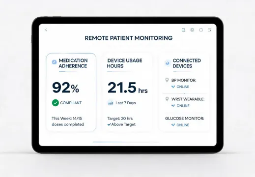 Remote monitoring dashboard design